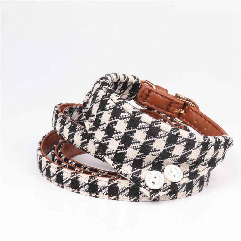 HKM-385811 English Pet Dog Bow Collar Triangle Scarf