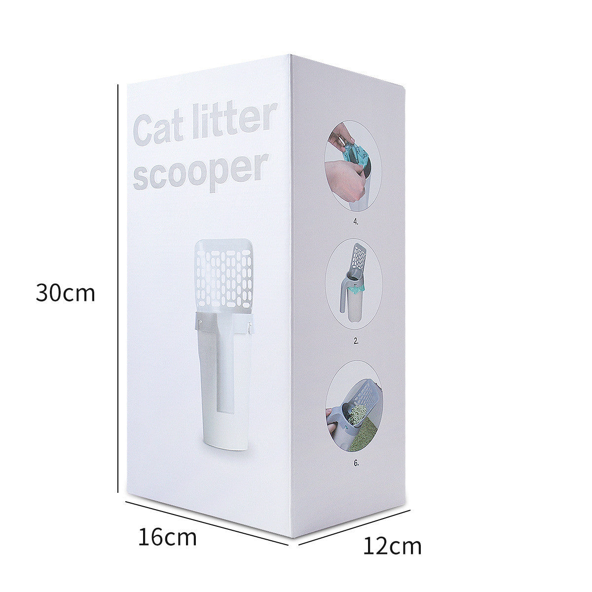 HKM-385875 Plastic Cat Litter Scoop Pet Care Sand Waste Scooper Shovel Hollow Cleaning Tool