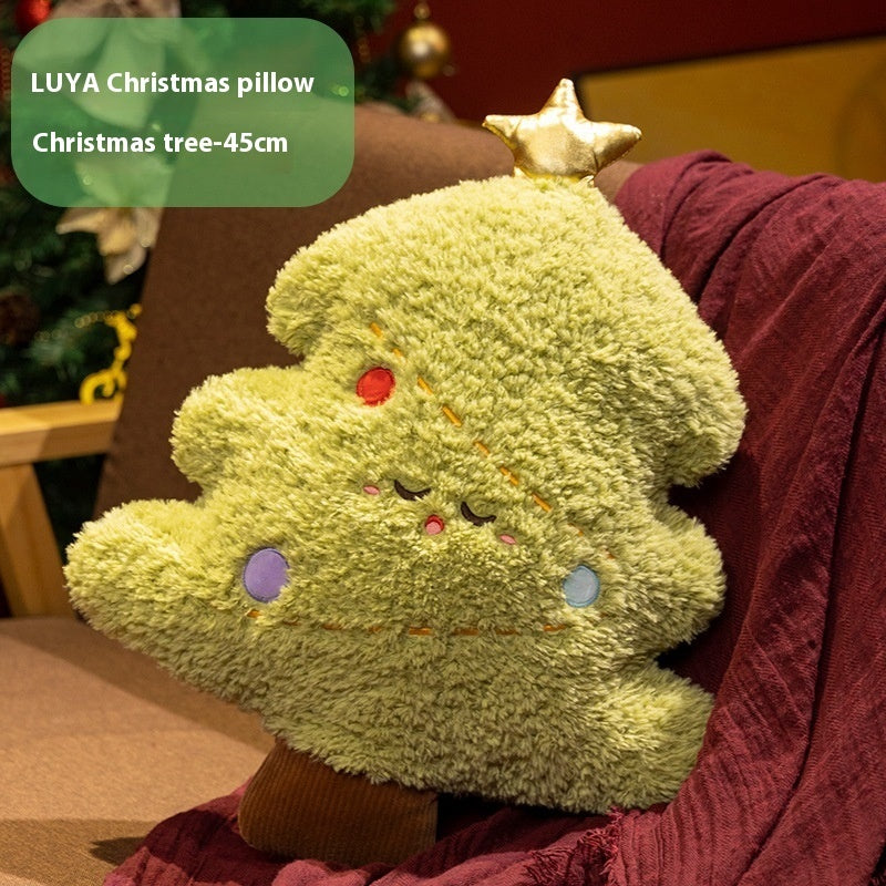 HKM-385875 Plush Christmas Tree Decorative Pillow Doll - Multiple Designs and Sizes