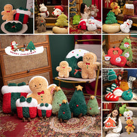 HKM-385875 Plush Christmas Tree Decorative Pillow Doll - Multiple Designs and Sizes