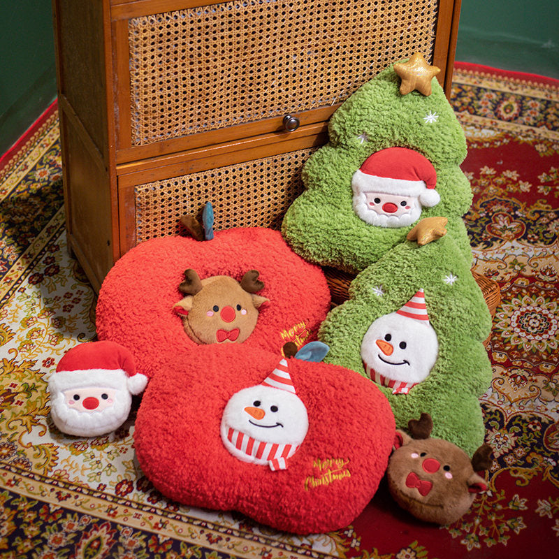HKM-385875 Plush Christmas Tree Decorative Pillow Doll - Multiple Designs and Sizes