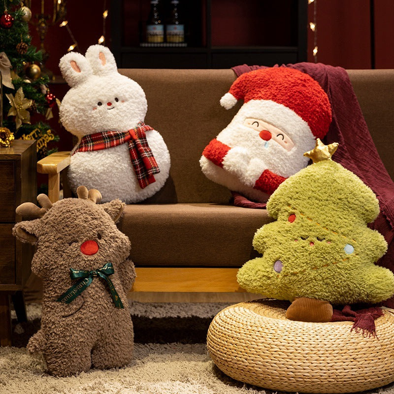 HKM-385875 Plush Christmas Tree Decorative Pillow Doll - Multiple Designs and Sizes