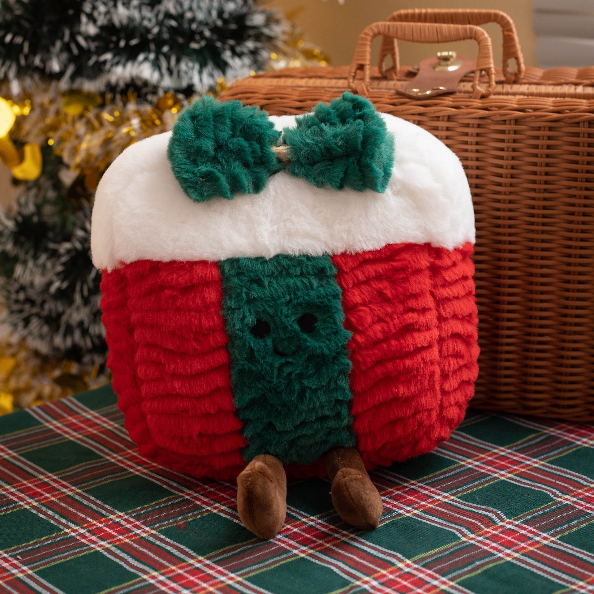 HKM-385875 Plush Christmas Tree Decorative Pillow Doll - Multiple Designs and Sizes