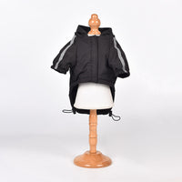 HKM-385875 Winter Dog Clothing in Black and Red - Casual Polyester Pet Clothes for All Sizes