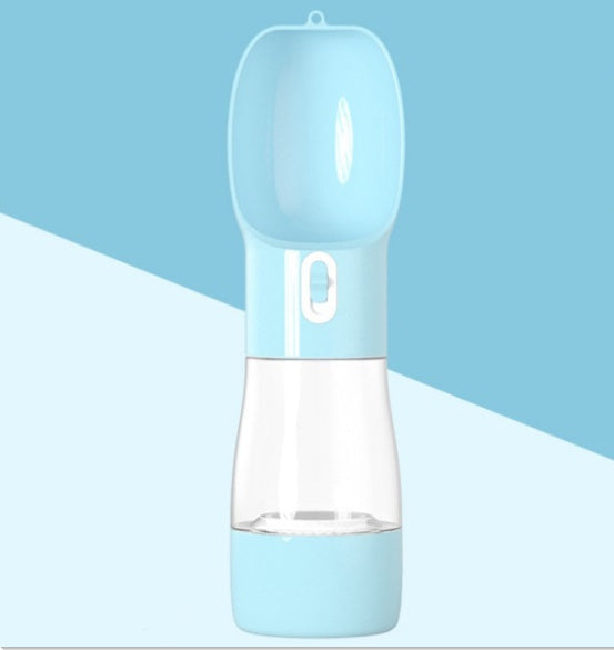 HKM-386131 Portable Multifunctional Pet Water Bottle with Anti-Bacterial Material and One-Touch Waterproof Button