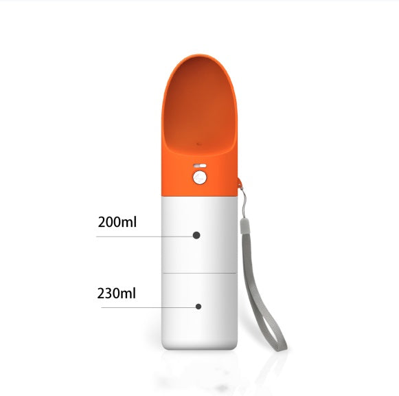HKM-386131 Portable Multifunctional Pet Water Bottle with Anti-Bacterial Material and One-Touch Waterproof Button