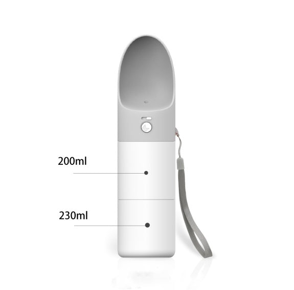 HKM-386131 Portable Multifunctional Pet Water Bottle with Anti-Bacterial Material and One-Touch Waterproof Button