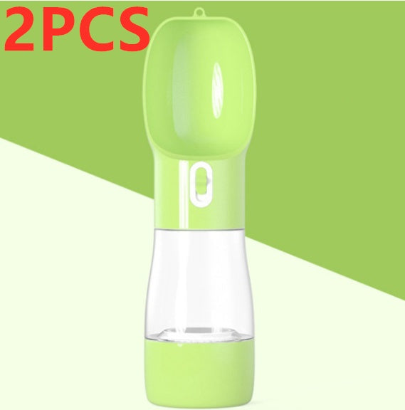 HKM-386131 Portable Multifunctional Pet Water Bottle with Anti-Bacterial Material and One-Touch Waterproof Button