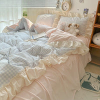 HKM-386259 Tie Dye Washable Polyester Quilt Cover Set for Single and Double Beds, 3-Piece or 4-Piece Options