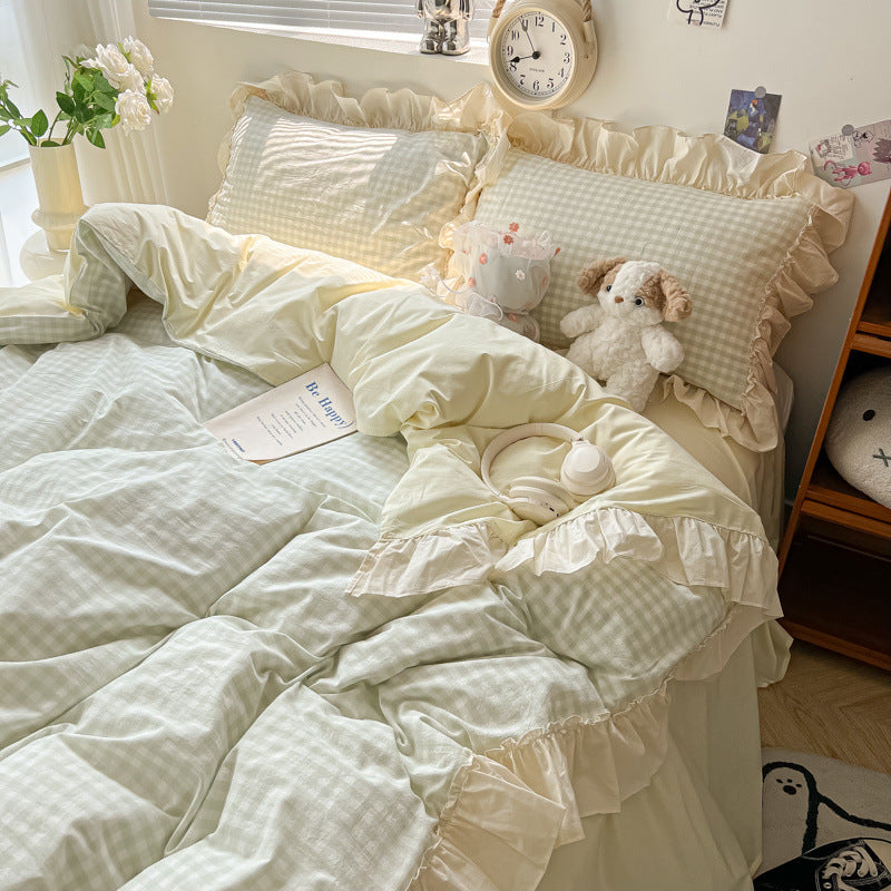 HKM-386259 Tie Dye Washable Polyester Quilt Cover Set for Single and Double Beds, 3-Piece or 4-Piece Options