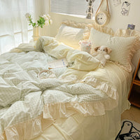 HKM-386259 Tie Dye Washable Polyester Quilt Cover Set for Single and Double Beds, 3-Piece or 4-Piece Options
