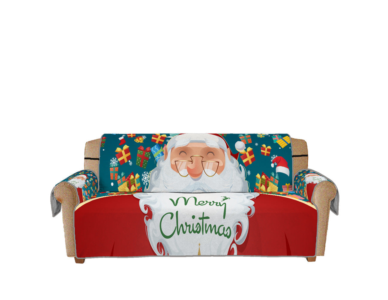HKM-386323 Christmas-Themed European Style Sofa Cushion with Digital Print - Polyester Fiber Material