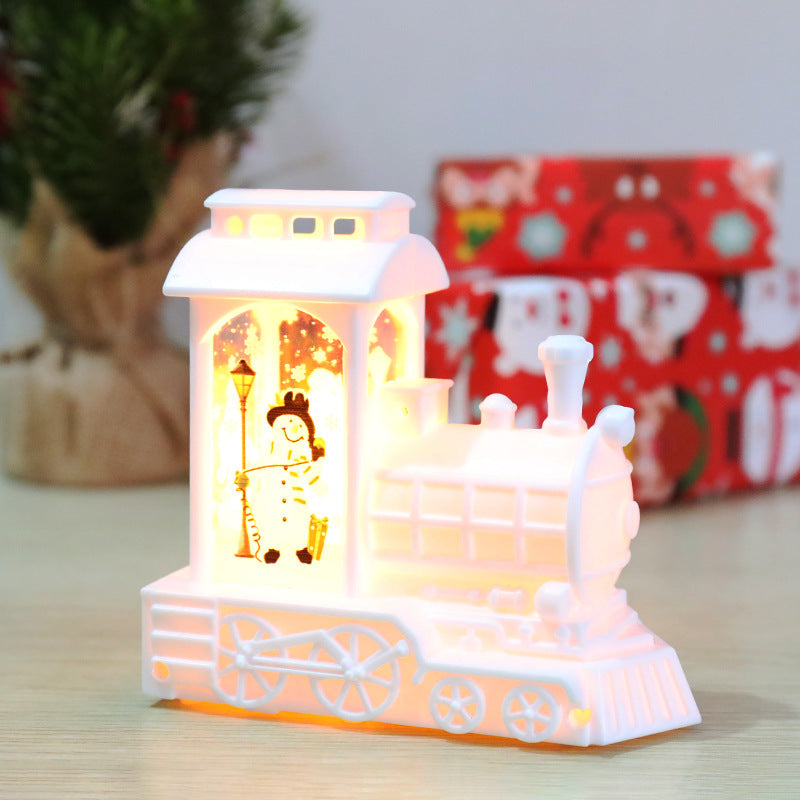 HKM-386387 LED Wind Lantern Night Light for Elderly - Bronze, Elk, Snowman, Jesus Designs