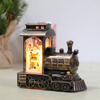 HKM-386387 LED Wind Lantern Night Light for Elderly - Bronze, Elk, Snowman, Jesus Designs