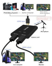 HKM-386451 4K HDMI to USB3.0 Video Capture Card for Streaming and Recording