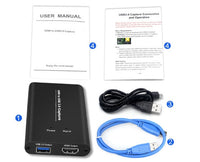 HKM-386451 4K HDMI to USB3.0 Video Capture Card for Streaming and Recording