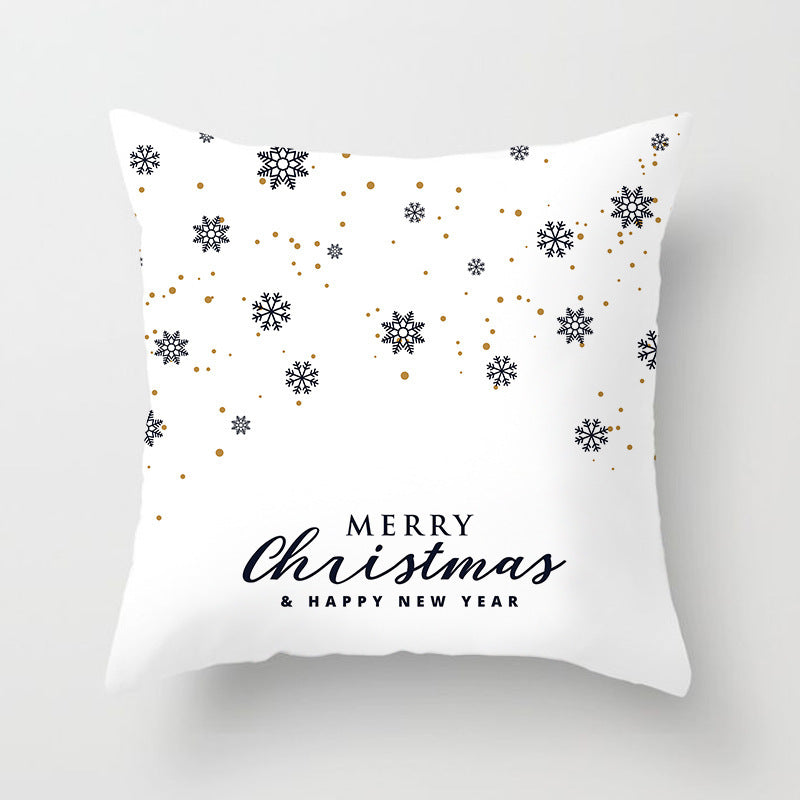 HKM-386643 Festive Cartoon Printed Cushion Cover for Living Room - 45x45 cm Polyester