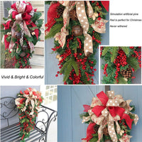 HKM-387027 Festive 1-Piece Christmas Door Hanging Decor for Holidays & Parties
