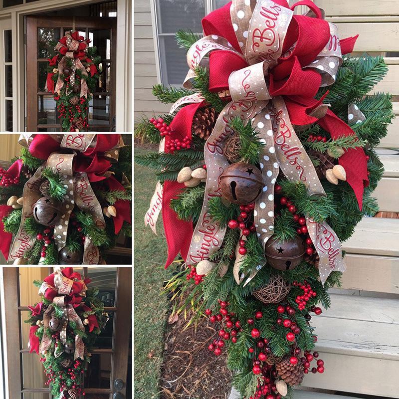 HKM-387027 Festive 1-Piece Christmas Door Hanging Decor for Holidays & Parties