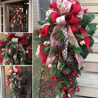 HKM-387027 Festive 1-Piece Christmas Door Hanging Decor for Holidays & Parties