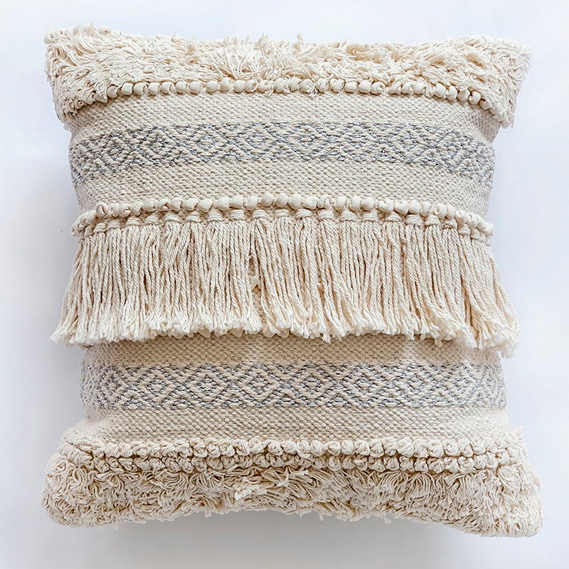 HKM-387091 European Woven Cotton Pillow Cushions in Various Sizes