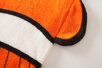 HKM-387091 Infant Soft Coral Pattern Cartoon Clown Fish Plush Sleeping Bag with Anti-Kick Design