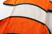 HKM-387091 Infant Soft Coral Pattern Cartoon Clown Fish Plush Sleeping Bag with Anti-Kick Design