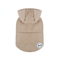HKM-387091 Warm Cotton Dog Clothes for Autumn and Winter – Casual Style in Black or Khaki, Multiple Sizes Available