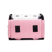 HKM-387347 Foldable Breathable Pet Bag with Geometric Pattern for Easy Travel