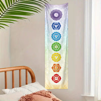 HKM-387347 Geometric Abstract Mysterious Meditation Tapestry - Nordic Style Polyester Fiber, Rectangular, 150x40cm