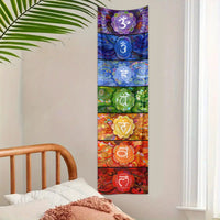 HKM-387347 Geometric Abstract Mysterious Meditation Tapestry - Nordic Style Polyester Fiber, Rectangular, 150x40cm