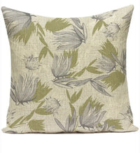 HKM-387539 Ink Painting Floral Cushion Cover - Peach Skin Fabric, 45x45 cm