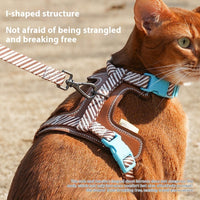 HKM-387603 Adjustable Anti-Loose PU Leather Dog Harness with Hand Grip Leash