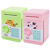 HKM-387667 Coded Lock Electronic Money Box with Light and Music for Kids