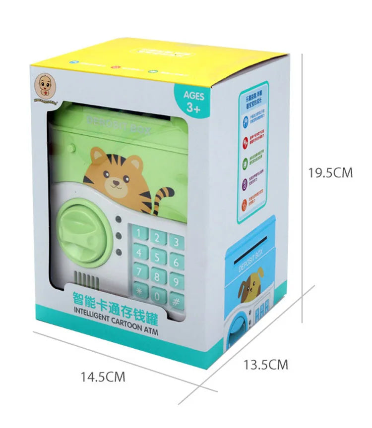 HKM-387667 Coded Lock Electronic Money Box with Light and Music for Kids