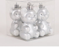 HKM-388179 Christmas Ornaments Set - Reindeer, Gingerbread Man, and Bear Charms in Various Colors