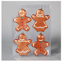 HKM-388179 Christmas Ornaments Set - Reindeer, Gingerbread Man, and Bear Charms in Various Colors