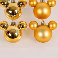 HKM-388179 Christmas Ornaments Set - Reindeer, Gingerbread Man, and Bear Charms in Various Colors