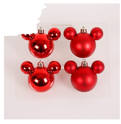 HKM-388179 Christmas Ornaments Set - Reindeer, Gingerbread Man, and Bear Charms in Various Colors