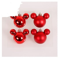 HKM-388179 Christmas Ornaments Set - Reindeer, Gingerbread Man, and Bear Charms in Various Colors