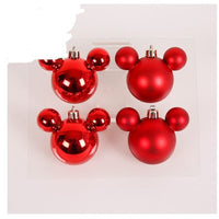 HKM-388179 Christmas Ornaments Set - Reindeer, Gingerbread Man, and Bear Charms in Various Colors