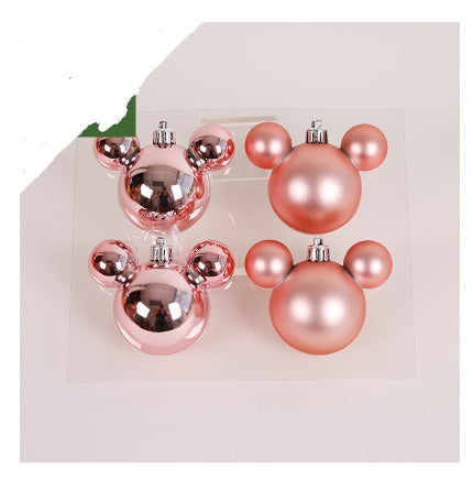 HKM-388179 Christmas Ornaments Set - Reindeer, Gingerbread Man, and Bear Charms in Various Colors
