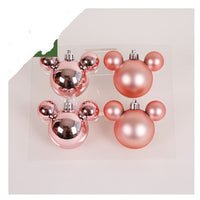 HKM-388179 Christmas Ornaments Set - Reindeer, Gingerbread Man, and Bear Charms in Various Colors