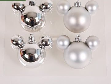 HKM-388179 Christmas Ornaments Set - Reindeer, Gingerbread Man, and Bear Charms in Various Colors