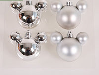 HKM-388179 Christmas Ornaments Set - Reindeer, Gingerbread Man, and Bear Charms in Various Colors