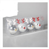 HKM-388179 Christmas Ornaments Set - Reindeer, Gingerbread Man, and Bear Charms in Various Colors