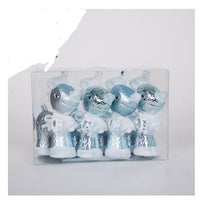 HKM-388179 Christmas Ornaments Set - Reindeer, Gingerbread Man, and Bear Charms in Various Colors