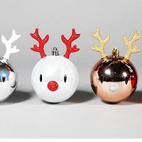 HKM-388179 Christmas Ornaments Set - Reindeer, Gingerbread Man, and Bear Charms in Various Colors
