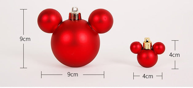 HKM-388179 Christmas Ornaments Set - Reindeer, Gingerbread Man, and Bear Charms in Various Colors