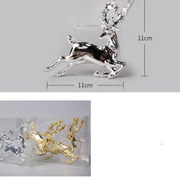 HKM-388179 Christmas Ornaments Set - Reindeer, Gingerbread Man, and Bear Charms in Various Colors
